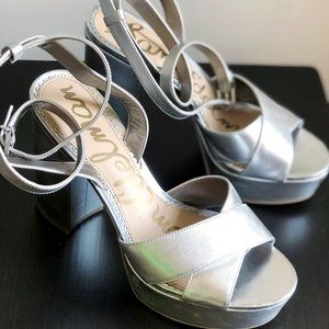 Sam Edelman Mara Silver Platform Heels